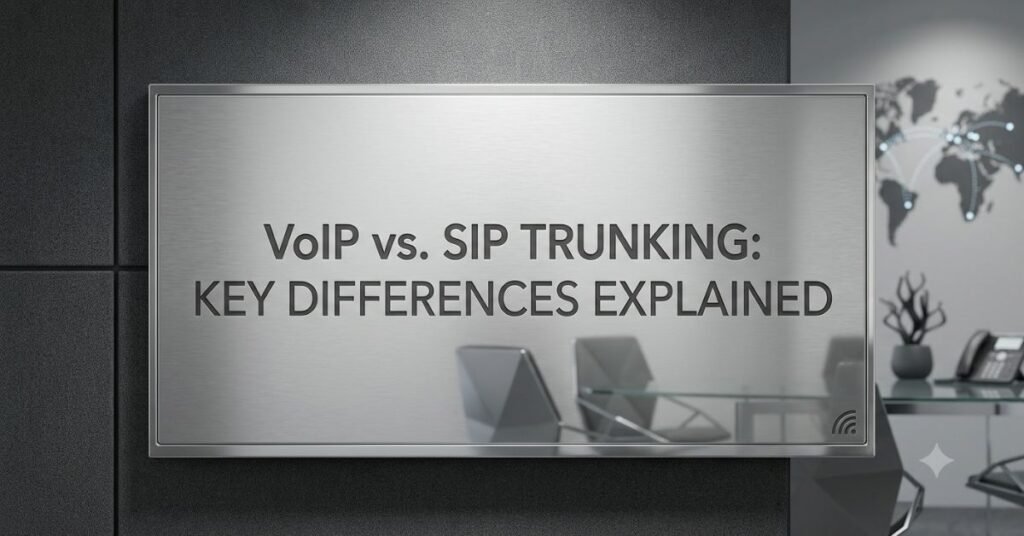 VoIP vs SIP Trunking Key Differences Explained